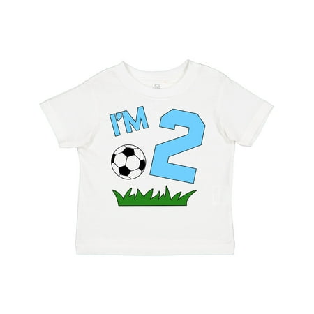 

Inktastic Im Two! Second Birthday Soccer Gift Toddler Boy or Toddler Girl T-Shirt