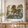 thumbnail image 5 of Chinese Qilin on Rocky Waves with Golden Egg, Mystical Illustration for Fantasy Lovers, Asian Mythology Wall Art, Birthday Gift Tapestry Wall Hanging for Living Room and Meditation Room, 5 of 7