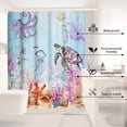 thumbnail image 5 of MIZHONA Ocean Shower Curtain Funny Sea Turtle for Bathroom Summer Waterproof Polyester Fancy Kid Decoration 47"x64", 5 of 8