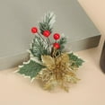 thumbnail image 2 of Cheapark Artificial Christmas Wreath With Green Leaves Red Berries For Door Wall Xmas Tree Home Party Decor, 2 of 6