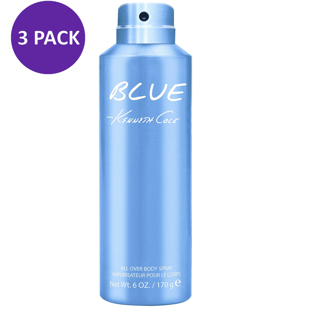 Cole Blue All Over Body Spray For Men, 6 oz (3 PACK) Walmart