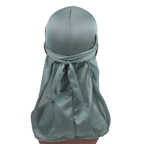 TELOLY Men Women Bandana Doo Durag Rag Headwear Unisex Silk Pirate Cap Headwrap Hat