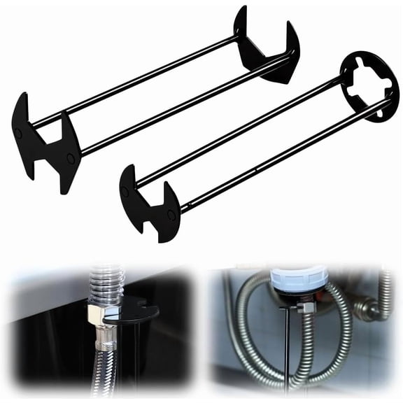 2 Pcs Multifunctional Sink Wrench, 2026 New Sink Wrench Faucet Tool Plumbing Tool, Under BasinSink FaucetWrench Tight Spaces for Kitchen and Bathroom