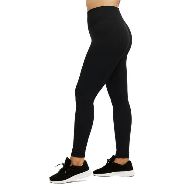 LAVRA Women's Wide Waistband with Fleece Lined Leggings Extra Warmth High  Waist Pants 