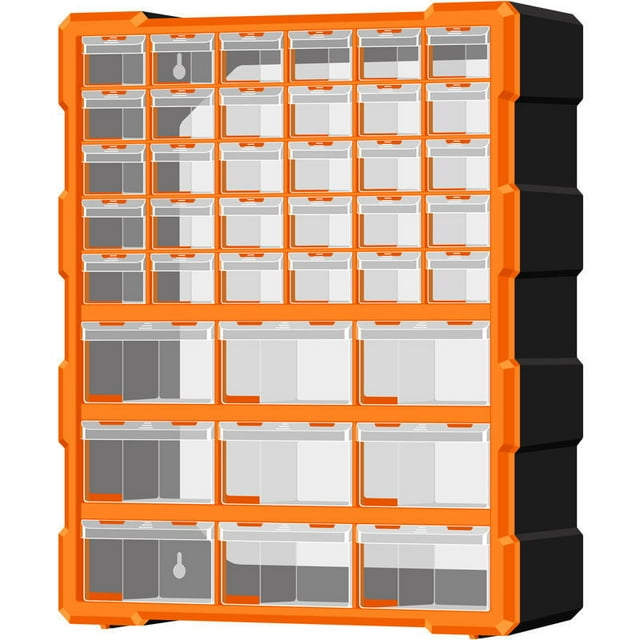 Multi-drawer Organiser with Drawers Tool Organiser Unit Workshop Wall Drawer Cabinet Sewing Nail Bolt Screw Craft Bit Storage Box