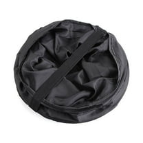 PHIGZNT Car Trash Can, Portable Garbage Bin, Collapsible Pop-Up Water Proof Bag, Waste Basket Bin, Rubbish Bin (1 Pack, Black) BLACK One Size