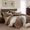 Brown, variant on Catami Cationic Dyeing 7-piece Bed in a Bag Comforter Set with Sheets,Olive Green,King