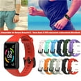 thumbnail image 3 of Unatoiry Remplacement Bracelet en Silicone Multicolore Anti-Rayures Bracelet Réglable avec Pression Bracelet de Montre Bonne Élasticité Rouge 1Set, 3 of 6