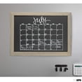 thumbnail image 4 of Ilyapa Rustic Wooden Magnetic Kitchen Chalkboard Sign - 20x30 Inch Graywash Framed Wall Hanging Chalk Board for Farmhouse Decor, Wedding, Restaurant, 4 of 7