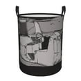 thumbnail image 1 of Retro Coin Operated Game Laundry Basket Organizer Collapsible -Dirty Clothes Hamper for Bathroom Kids Girls Boys Laundry Hamper Gaming Room Gray, 1 of 8