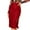 Wine, variant on Inleife Sequin Fashion Woman Solid Color Zipper Skirt Package Hip Skirt Black L