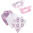 thumbnail image 2 of Yoga Sprout Baby Girl Cotton Bandana Bibs and Headbands 5pk, Ornamental, One Size, 2 of 2
