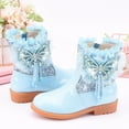 thumbnail image 5 of LUOGENLI Girls Cowboy Boots Size 13 Flowers Toddler Girls Booties Little Kid Shoes Short Boots Girls Snow Boots Cotton Boots Princess Shoes Kids Rain Boots Size 10 Girls 28, 5 of 6