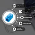 thumbnail image 4 of Acoplador Keystone FGB CAT6A RJ45, 10 Gbps, 25 unidades, azul, 4 of 7