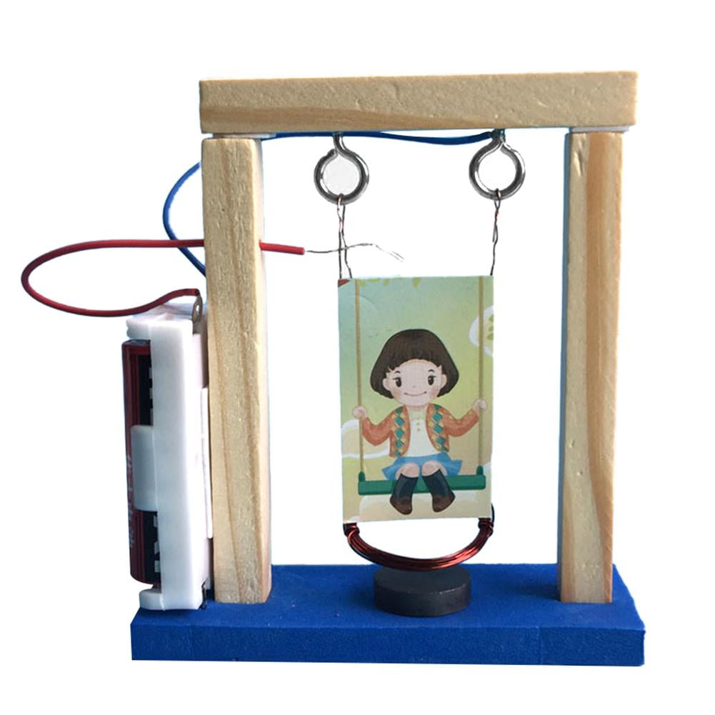 Invented experiment. Электромагнитный маятник. Электромагнитные качели. Электромагнитные эксперименты игрушка. Игрушечные опыты для изобретения.