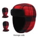 thumbnail image 4 of Sonducket 1 Juego de gorro de trampero, gorros cálidos de invierno, mitones elegantes para niños pequeños, accesorio de lana exquisito a cuadros para Sombreros Tela escocesa roja Sonducket AP009416-01B, 4 of 6