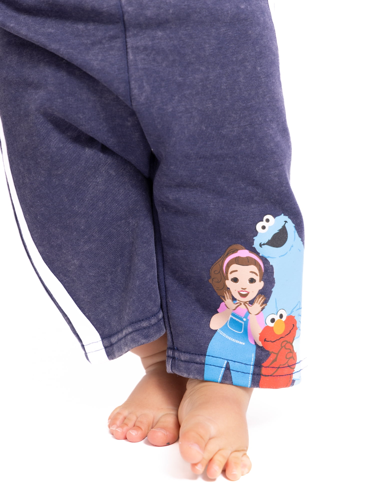 Ms. Rachel x Sesame Street Baby Graphic Sweatshirt and Sweatpants Set, 2-Piece, Sizes 0/3M-24M
