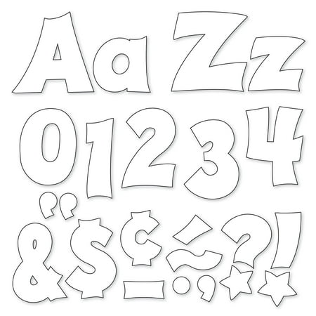 UPC: 0078628798050 | T-79805 – White 4-Inch Friendly Uppercase/Lowercase Combo Pack (EN/SP) Ready Letters by Trend Enterprises Inc.