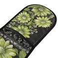 thumbnail image 4 of Yayeee Double Oven Mitt Kitchen Heat Resistant Baking 35" x7" Quilted Glove, Green Flowers, 4 of 6