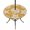 Ochre Cream Gold4, variant on Round Outdoor Tablecloth with Umbrella Hole and Zipper, Red Coastal Starfish Tablecloth with Elastic Waterproof, Ocean Sea Shells Nautical Marine Patio Table Covers for 55" - 60" Picnic Pool Tables