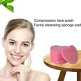 Eisoary 50Pcs Face Scrubbers Easy to Clean Pink Heart Shape Remove Dirt