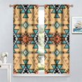 thumbnail image 5 of Southwestern Tribal Aztec Curtains, American Native Ethnic Geometric Western Style Window Treatments for Living Room Bedroom Decor, Bohemian Boho Chic Drapes 2 Panel Sets,42x63 Inch, 5 of 6