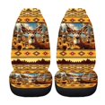 thumbnail image 5 of XYZCANDO Deer Sunflower Print Car Seat Covers for Woman Elastic Car Front Seat Covers Anti-Scratch Easy Install, for Vehicle Truck Sedan, 5 of 10