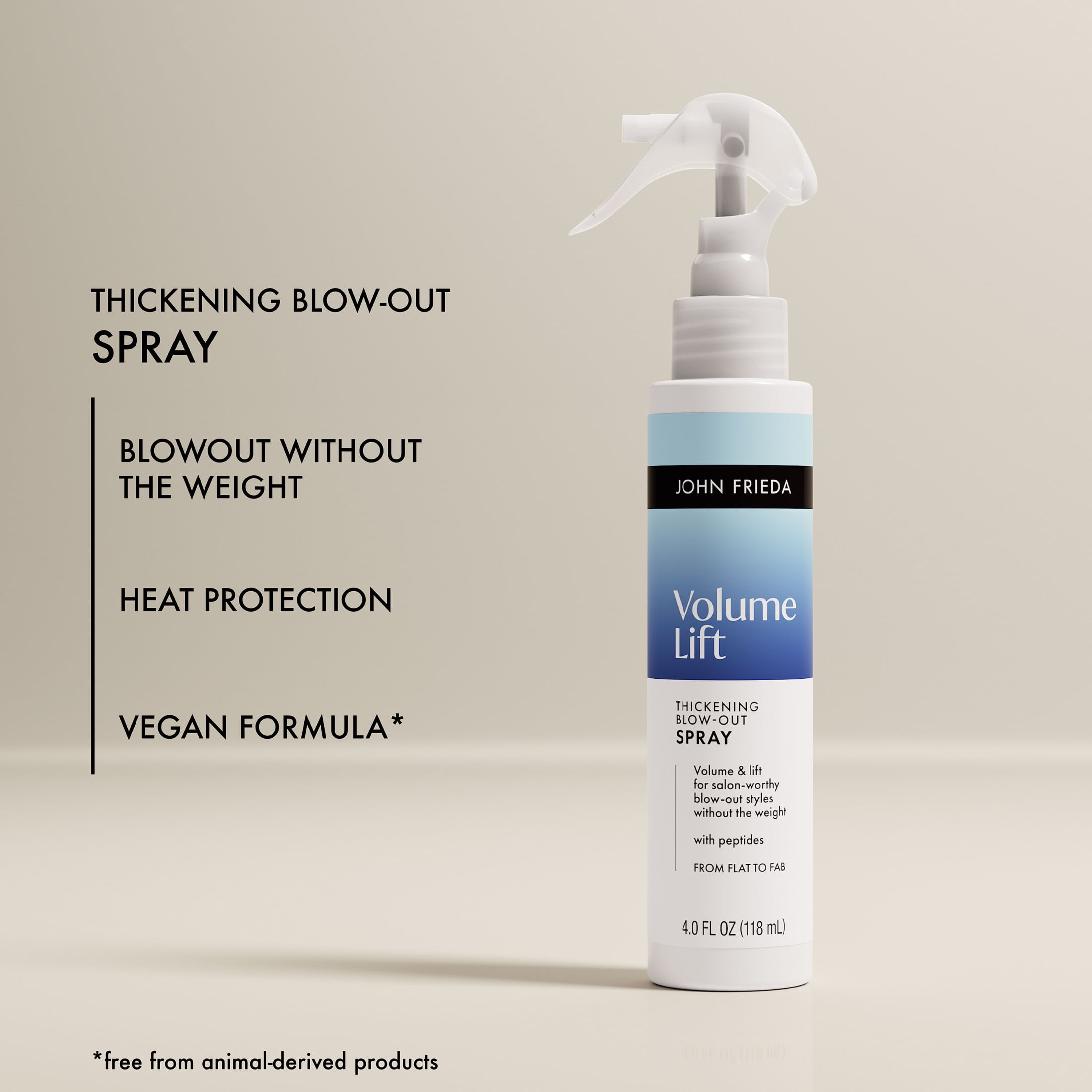 John Frieda Volume Lift Thickening Blow-Out Spray, Volumizing Hair Spray For Women and Men, 4 fl oz