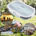 thumbnail image 1 of Qiilu Silicone Lunch Box,Food Grade Silicone Foldable Lunch Box Portable Rectangle Food Storage Container, Folding Lunch Box, 1 of 8