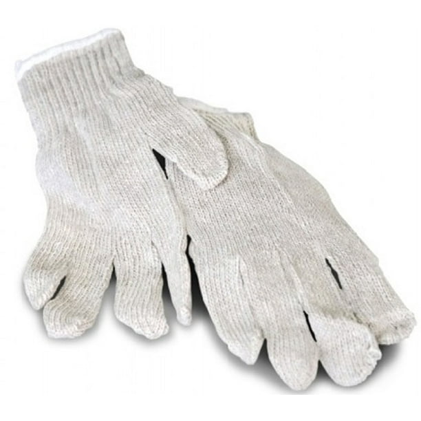 2 Dozen 24 Pairs Poly Cotton String Knit Industrial Work Gloves for Men