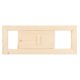 thumbnail image 3 of Grille d'aération rectangulaire en bois pour hammam, accessoire de sauna, 3 of 4