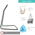 thumbnail image 4 of Best Choice Products Adjustable Curved Stand for Hammock Chairs and Swings - Black, 4 of 6