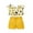 Yellow, variant on Mercatoo Baby Outfit Green Outfits Shorts Sleeve Baby Floral Toddler Girls Tops Printed Fly Girls Outfits&Set
