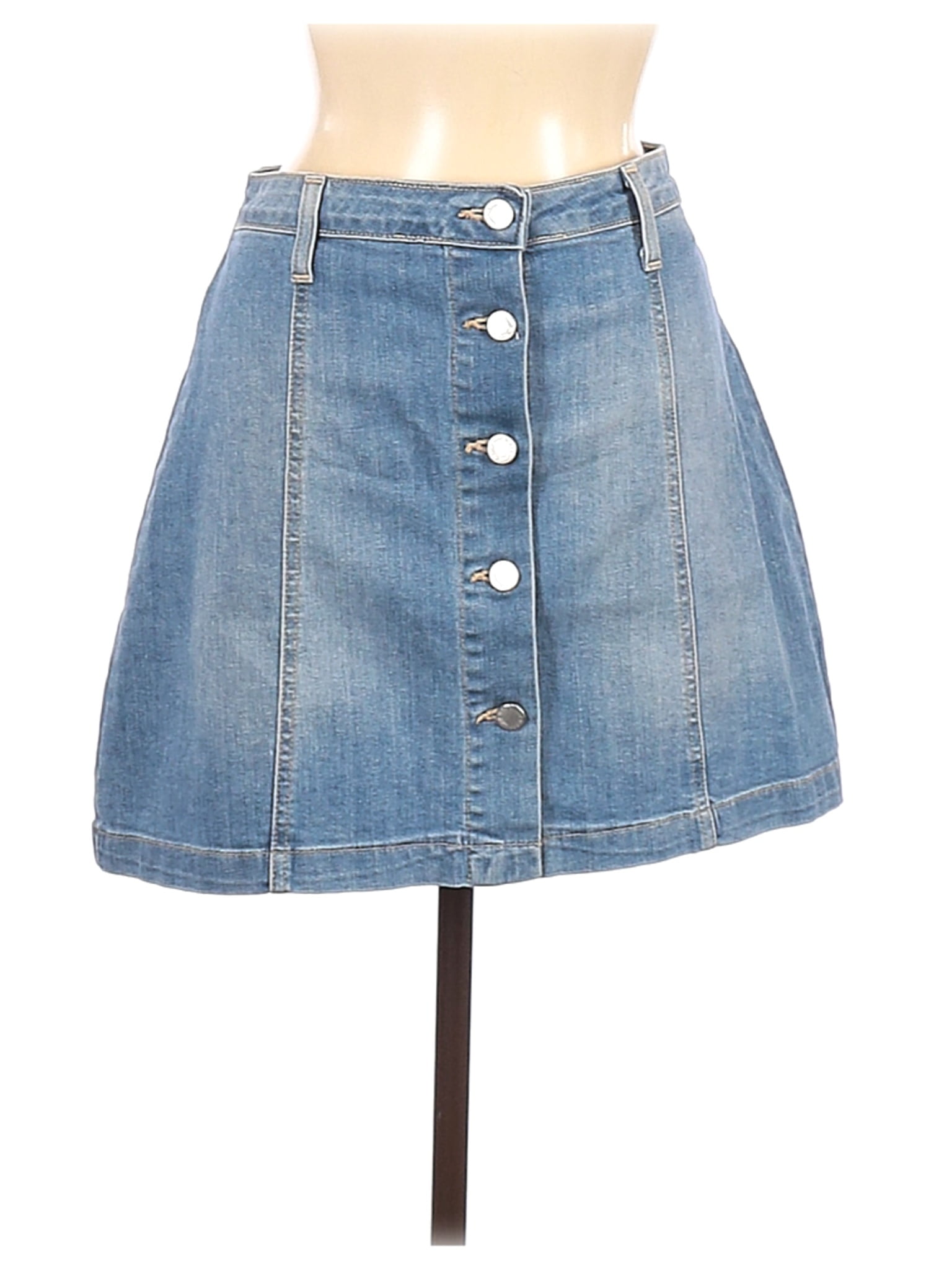 just black denim skirt