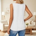 thumbnail image 4 of DHFJKG Tank Tops For Women Bohemian Sleeveess T Shirts Casual Loose Fit Hallow Out Summer Beach Vacation Clothes Soft Tops, 4 of 6