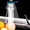 thumbnail image 2 of Mistaha Universal 360掳 Rotating Faucet Movable Kitchen Tap Head Water Saving Nozzle Sprayer 3-mode Spray, 2 of 8