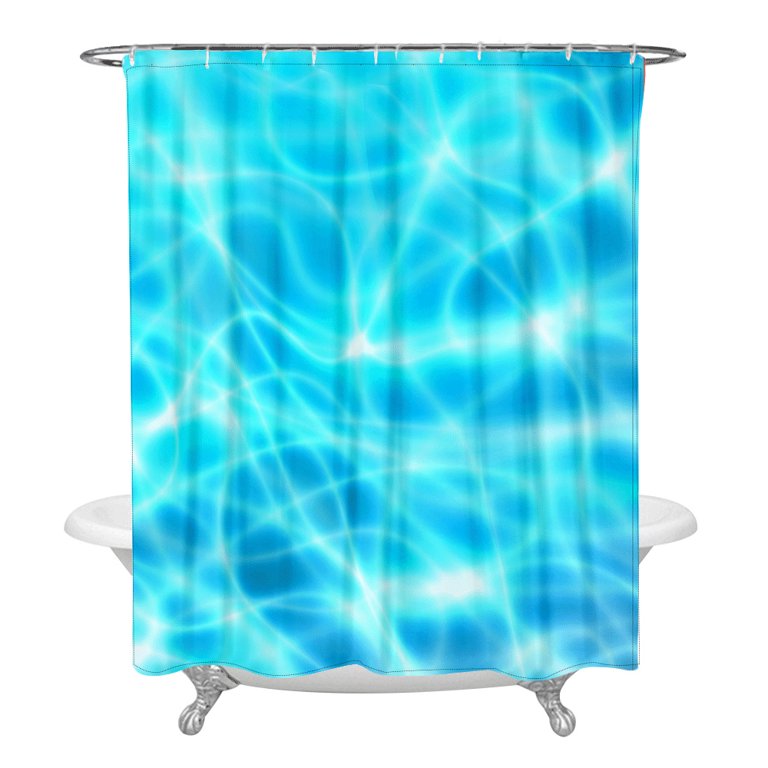 Ocean Shower Curtain, Deep Sea Ocean Waterproof Bathroom Curtains with 12  Hooks for Bathroom Toilet Decor, #4, 59.06x70.87in 