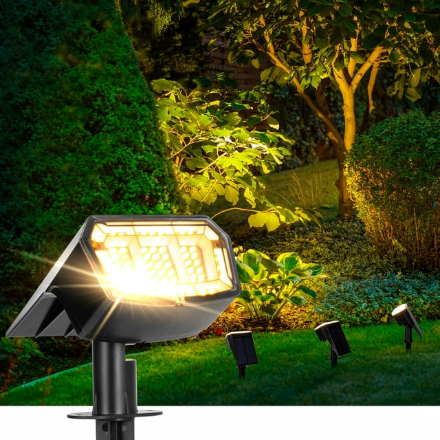Focos solares AUDERWIN 63 LED 3 modos IP65 a prueba de agua