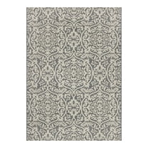 Mainstays 5' x 7' Gray Medallion Outdoor Rug