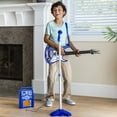 thumbnail image 3 of Best Choice Products Kids Electric Musical Guitar Toy Play Set w/ 6 Demo Songs, Whammy Bar, Microphone - Blue, 3 of 8