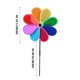 thumbnail image 3 of Molino de viento reflectante de colores para jardín | Estacas decorativas de 55 cm para exteriores | Repelente de aves giratorio de PVC impermeable | Adorno para patio, balcón, huerto y césped, 3 of 6