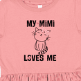 thumbnail image 4 of Inktastic Mimi Loves Me Grandchild Girls Girls Toddler Dress, 4 of 5