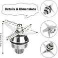 thumbnail image 2 of Wet Blade Assembly Replacement Blades Stainless Steel Blade Assembly Compatible with Vitamix 7500/750/780/5300 Series Blender, Only Fits 64oz Low Profile Container, 2 of 5