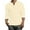 A001-Beige, variant on Mens 3/4 Sleeve Henley Shirts Stretch Casual Button Plain Baisc Tees