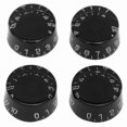thumbnail image 1 of 4-Pack Top Hat Knobs for Electric Guitar, Fits LP Style Models, 1 of 5