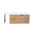 thumbnail image 3 of Mobi Mesa de Centro rectangular Modelo Danubio Color Blanco y Café, 3 of 6