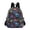 Neon Flowers, variant on Mini Backpack Purse for Women Quilted Casual Daypack Small Travel Shoulder Bag, Cute Cartoon Frogs with Confetti