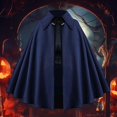 thumbnail image 2 of HXWCHs Women's Medieval Gothic Dress Solid Color Slim Waist Retro Victorian Evening Gown Dark Blue One Size, 2 of 4
