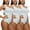 White, variant on LELINTA 3 Pack Women's Seamless Shapewear Tummy Control Body Shaper Comfortable for Women Thigh Slimmer Bodysuit Girdle