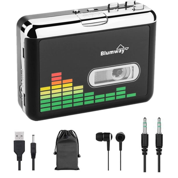 Convertidor de casete a MP3 BlumWay USB Walkman con auriculares